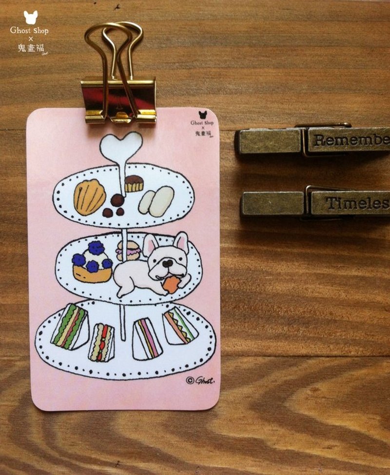 (售完)悠游卡贴纸-下午茶点心盘 - 贴纸 - 纸 粉红色