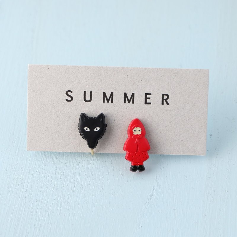 [ 小红帽 ] 　耳针式・耳夹式 耳环 - 耳环/耳夹 - 其他材质 多色