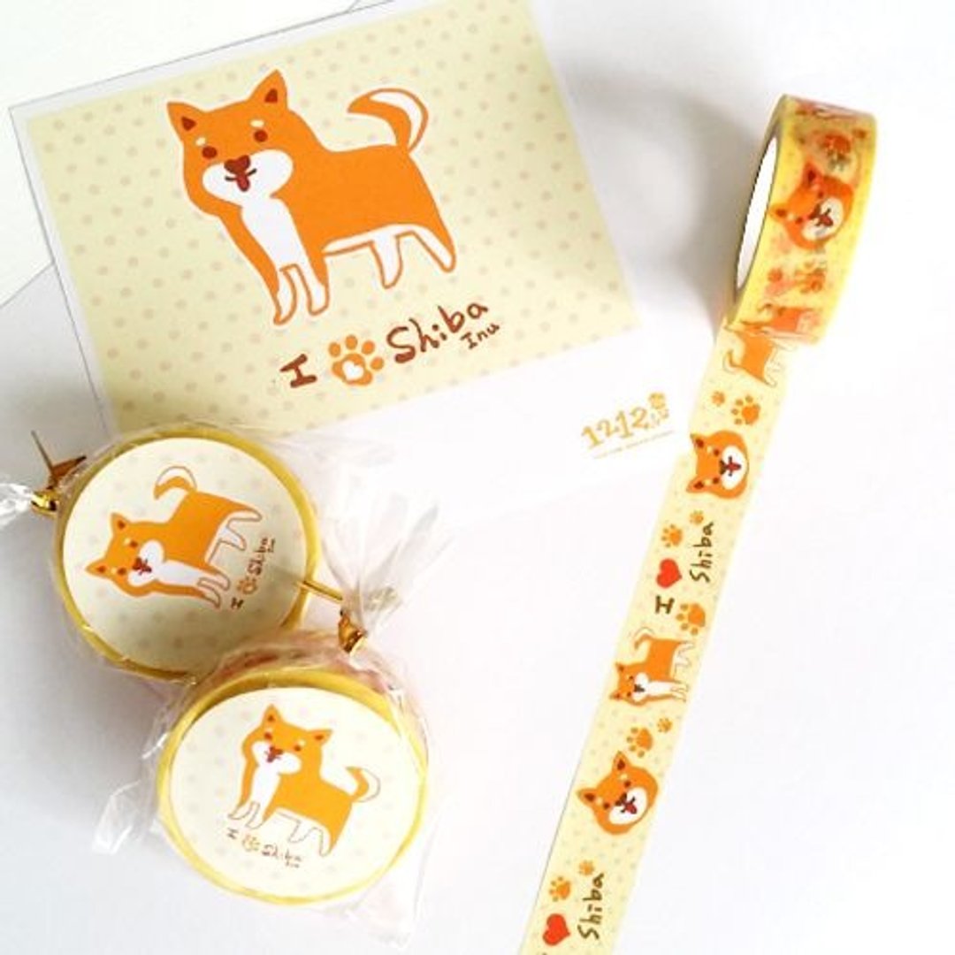 1212玩乐设计 纸胶带- 柴犬来了 - 纸胶带 - 纸 黄色