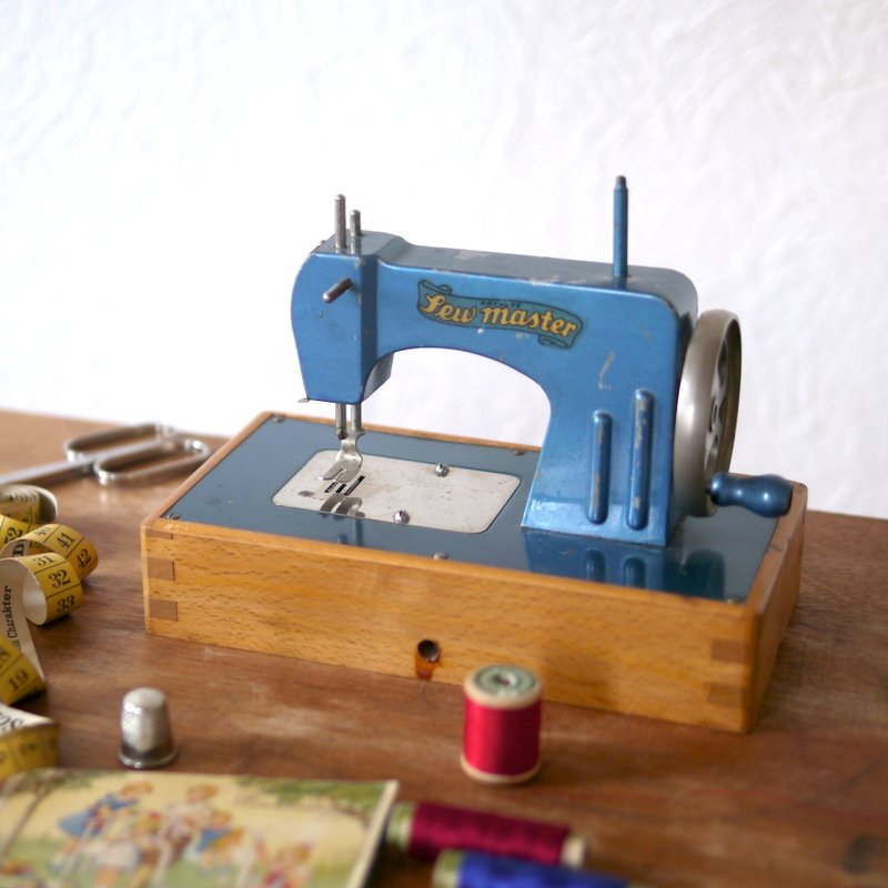 复古 vintage 玩具缝纫机 - 摆饰 - 其他材质 蓝色