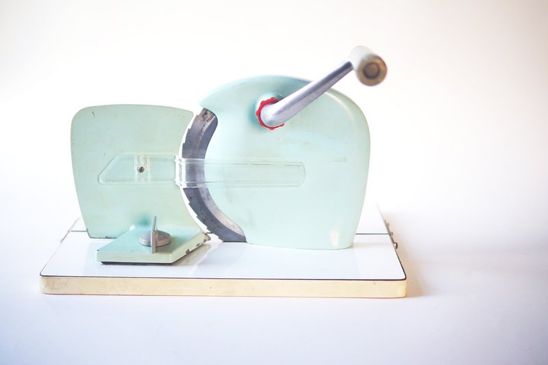 Vintage 复古切割机 - 厨房用具 - 其他金属 蓝色