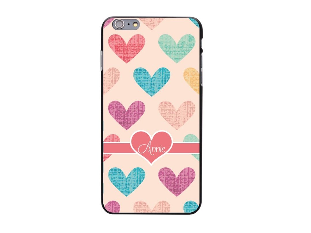 个性化自订名字手机后壳(L56) - iPhone 4, iPhone 5, iPhone 6, iPhone 6, Samsung Note 4, LG G3, Moto X2, HTC, Nokia, Sony - 其他 - 塑料 