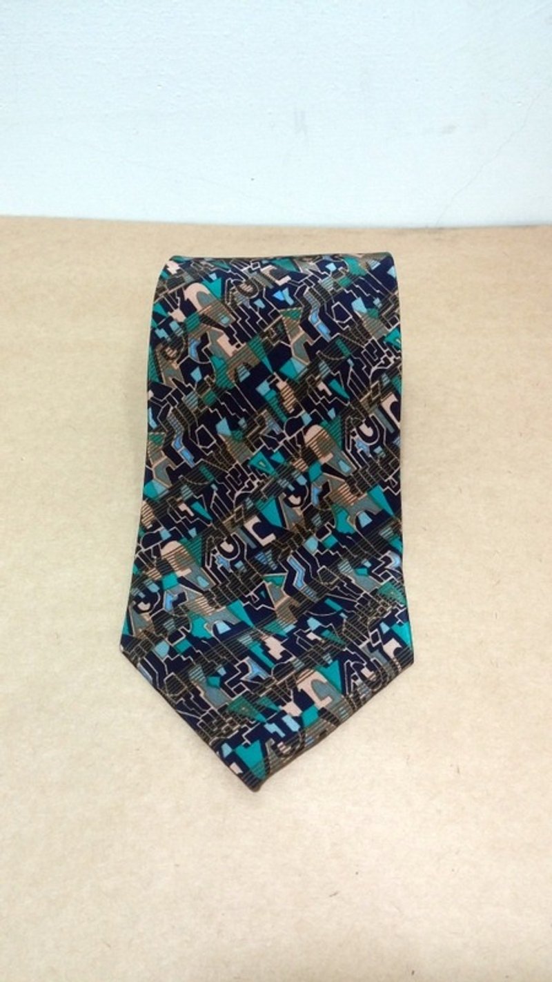 经典 复古 满版 几何 古着 领带 - 领带/领带夹 - 其他材质 