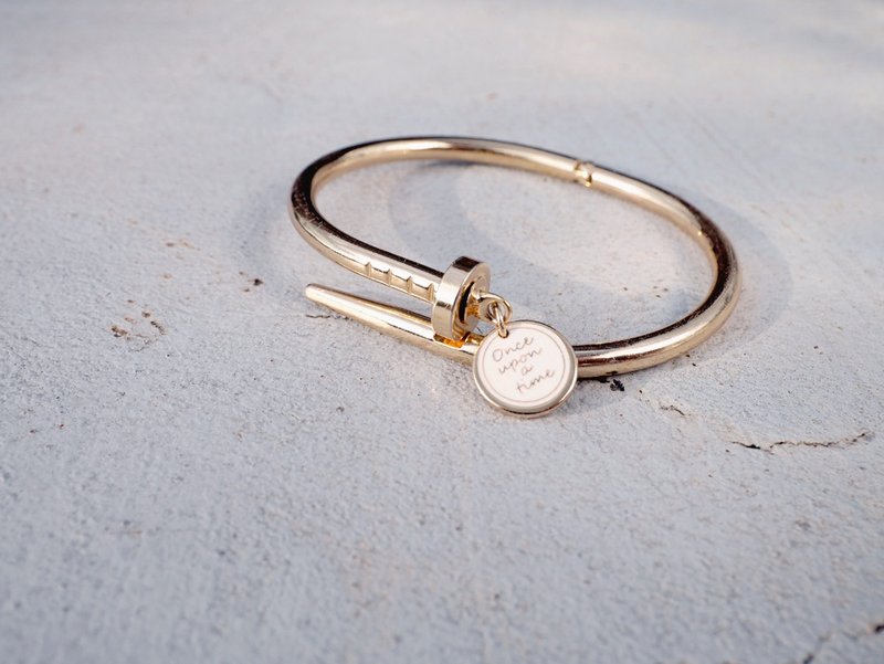 钉子 - 淡金色《Once upon a time*手环》 - 手链/手环 - 其他金属 金色