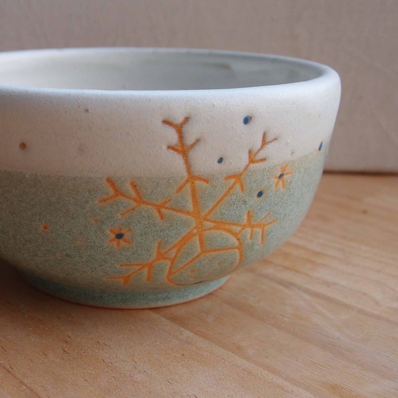 雪花  胖胖汤杯（预购中） - 碗 - 其他材质 蓝色