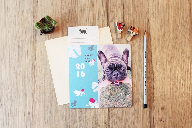 印傻子 - 新年最佳首选礼物｜创意手作卡片｜节庆卡 ｜ 新年卡片 ｜ 贺年卡 ｜ 贺岁卡 定制化商品 - 卡片/明信片 - 纸 