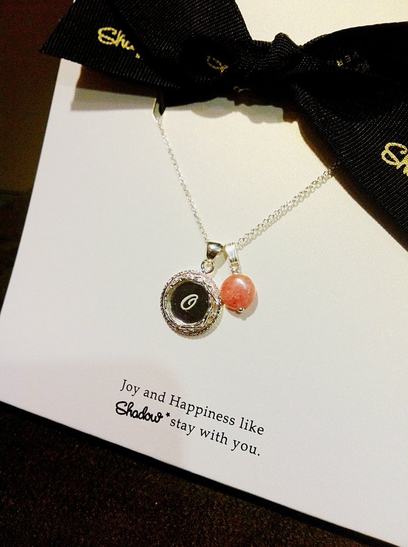 Choose your own letters 字母系列_项链(加购红纹石) - 项链 - 压克力 红色