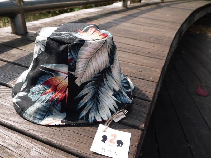 ♡双面人duplex♡热带丛林渔夫帽 - 帽子 - 其他材质 多色