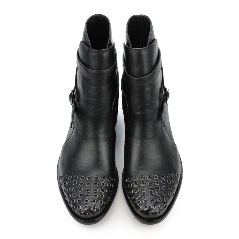 MS TOM M1109A Black - 女款短靴 - 真皮 黑色