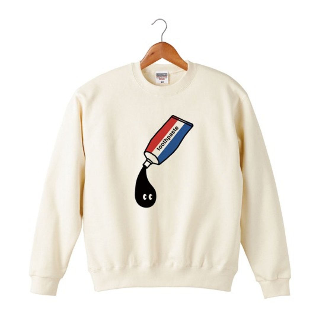 Black Monster # 6 sweatshirt - 中性连帽卫衣/T 恤 - 棉 白色
