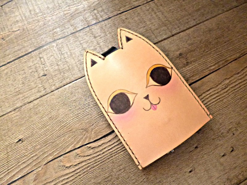 POPO│宠爱猫咪│大容量钥匙包│正皮革 - 玩具 - 真皮 黑色