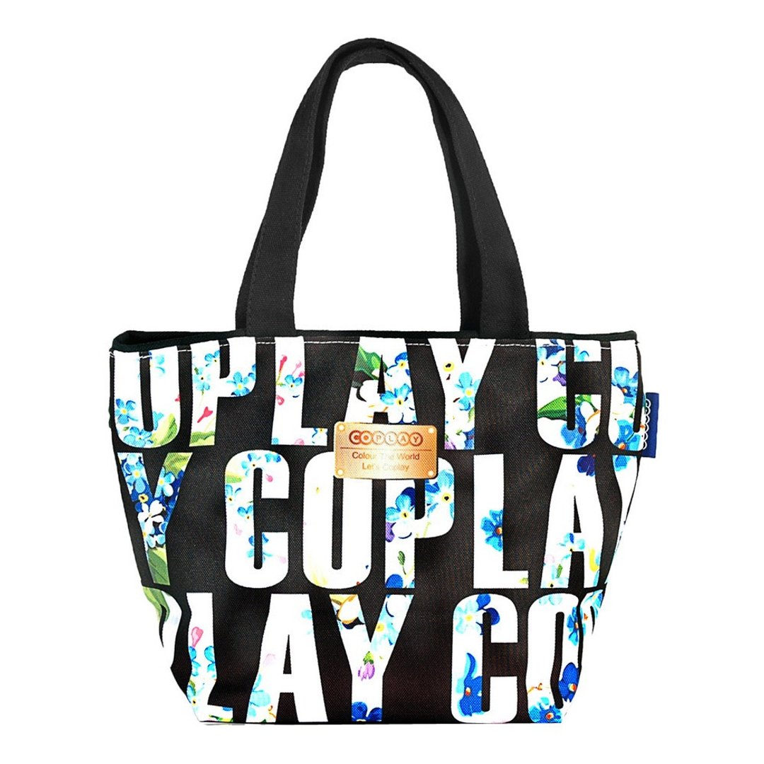 花漾COPLAY｜小托特包｜手提袋｜餐盒袋｜帆布包｜防泼水设计｜随身小包 - 侧背包/斜挎包 - 防水材质 黑色