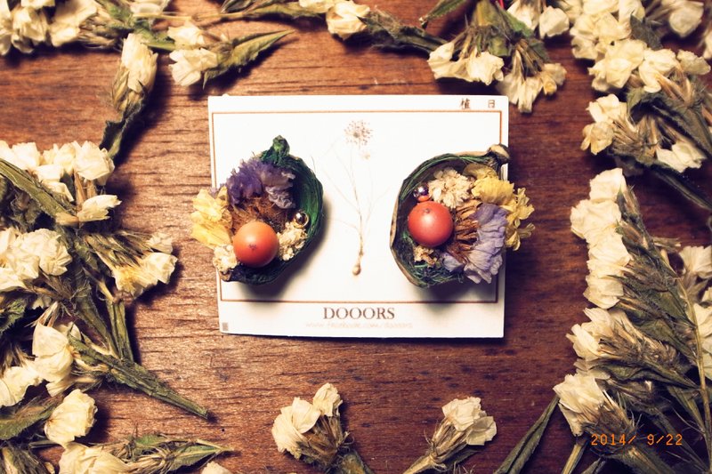 ⋒顽固な草堆⋒ 耳环(单) - 耳环/耳夹 - 植物．花 多色