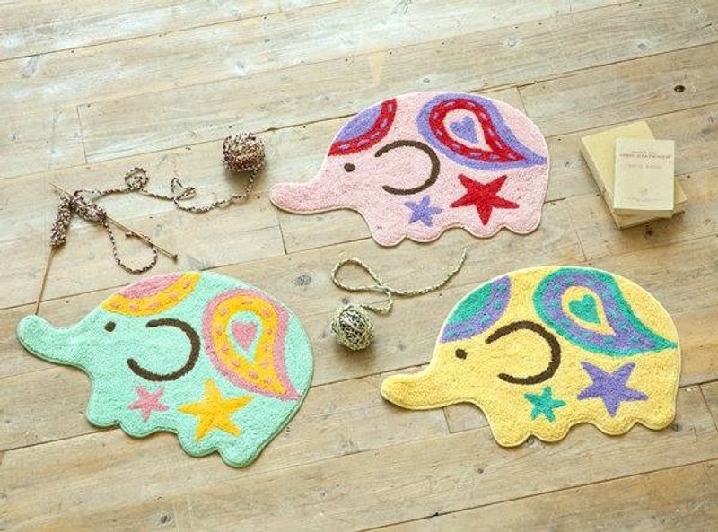 ☼saibaba ethnique // 缤纷色彩大象地垫☼ - 摆饰 - 棉．麻 多色