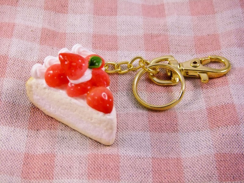 sweet草莓甜心派钥匙圈 - 吊饰 - 其他材质 