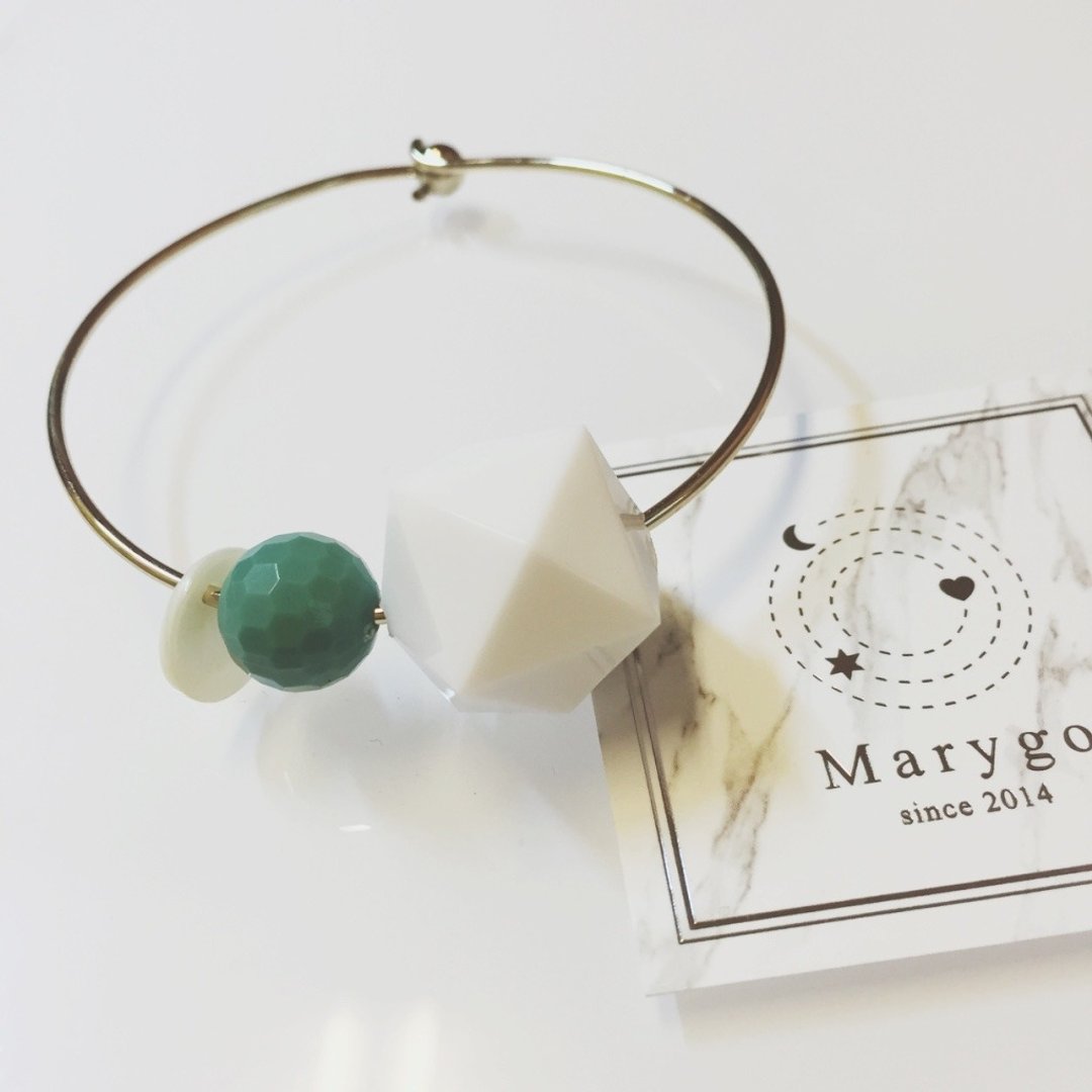 Marygo［清爽色系几何体］金色手环 - 手链/手环 - 其他金属 