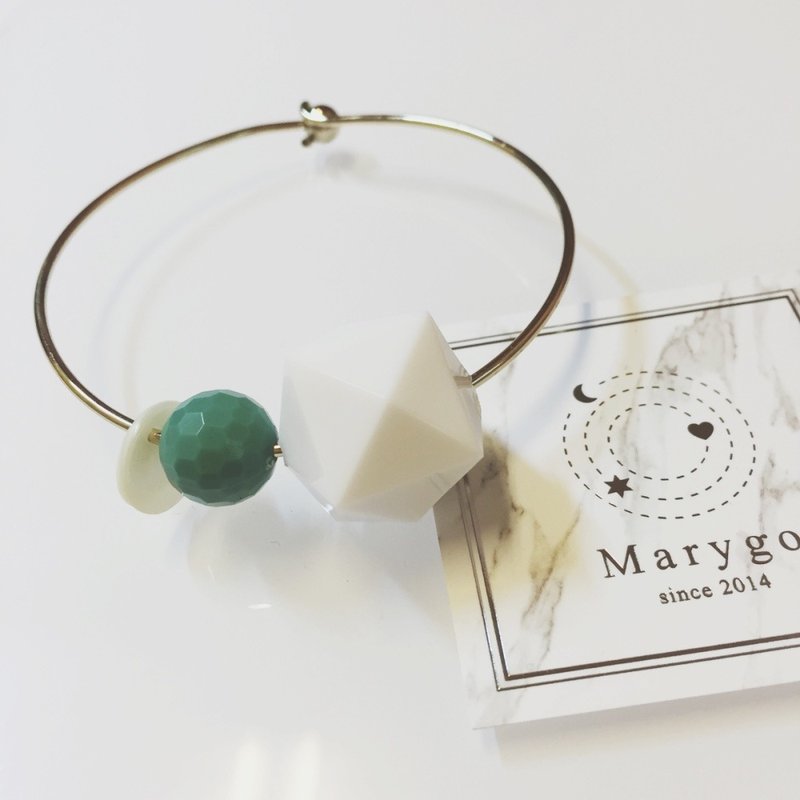 Marygo［清爽色系几何体］金色手环 - 手链/手环 - 其他金属 