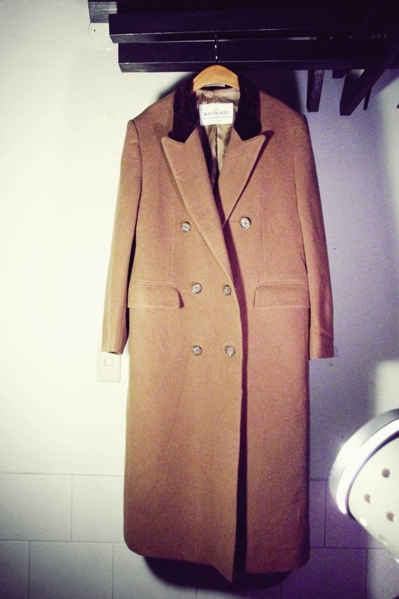 ~后菜园~二手古着英伦 OV-30 男款AUSTIN REED长版大衣 VINTAGE/USED/MOD'S - 男装外套 - 其他材质 