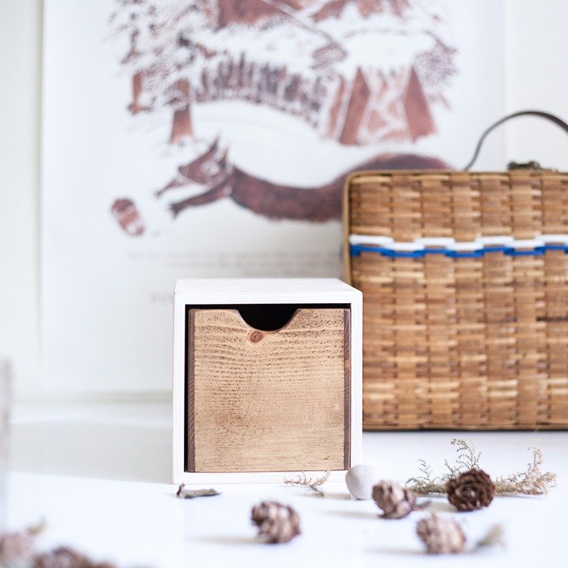 小抽屉 - 摆饰 - 木头 卡其色