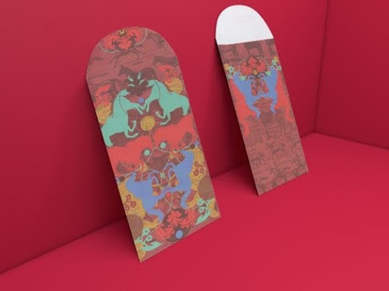 【综合版】设计款马年红包袋｜  < 9 入 > - 红包/春联 - 纸 红色