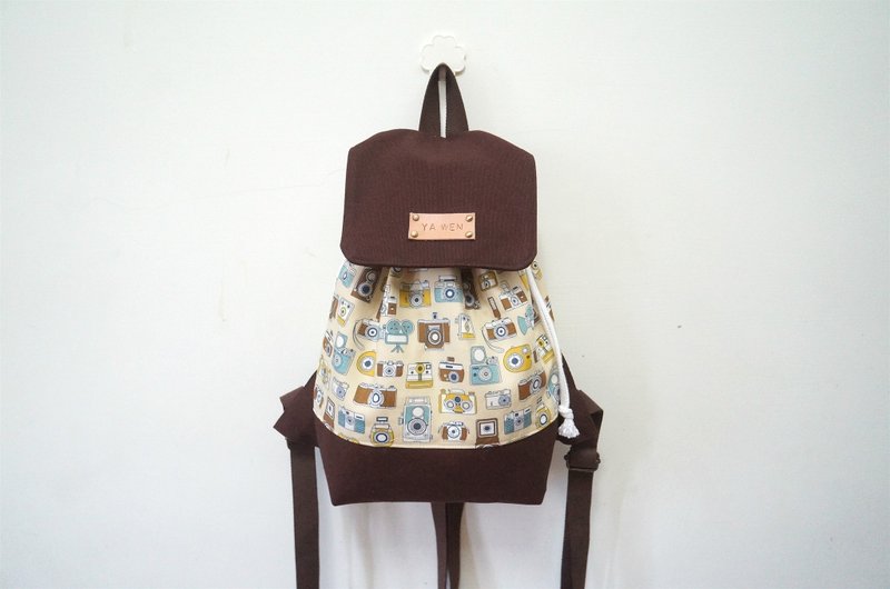 当相机黄遇上后背包/赠送免费打印名字皮标 - 后背包/双肩包 - 其他材质 黄色