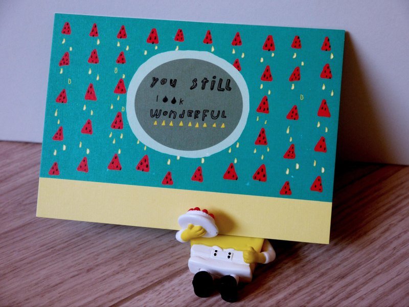 Wonderful | 明信片 - 卡片/明信片 - 纸 绿色