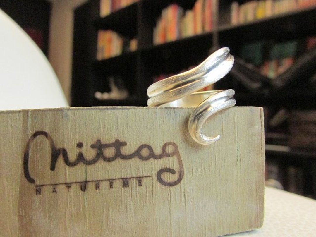 snake eins ring_好奇蛇戒指 | mittag jewelry 设计师手作 个性 - 戒指 - 银 银色