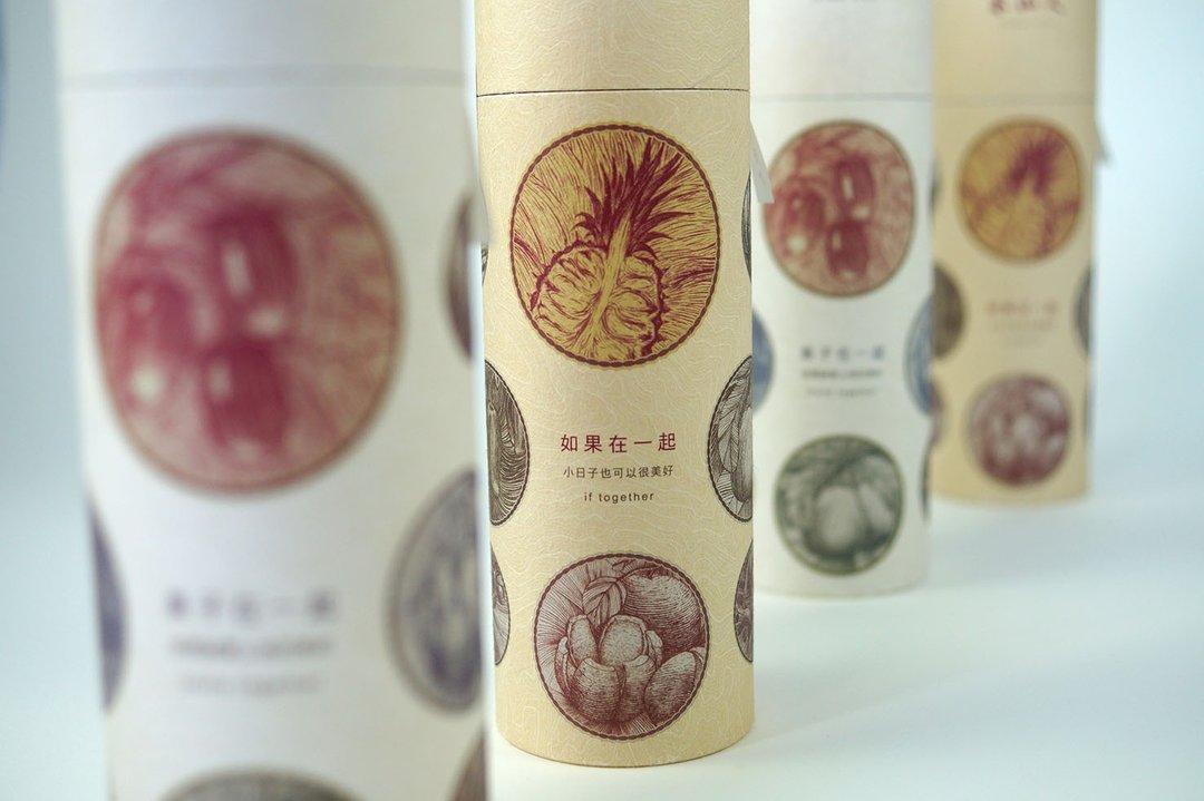 果干综合筒 特惠组【如果在一起】+【果子在一起】本山人系列 - 水果干 - 新鲜食材 卡其色