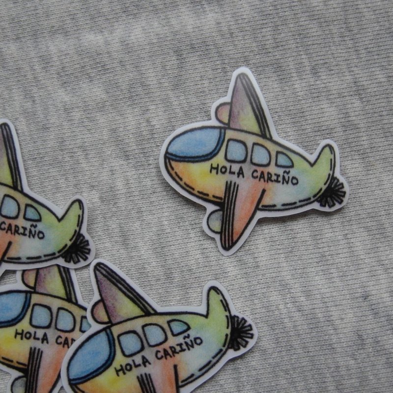 渲染飞机贴纸 - 贴纸 - 纸 多色