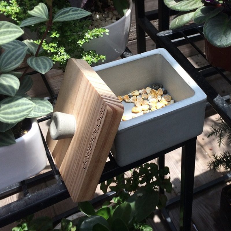 Greenology 水泥收纳盒 - 收纳用品 - 水泥 灰色