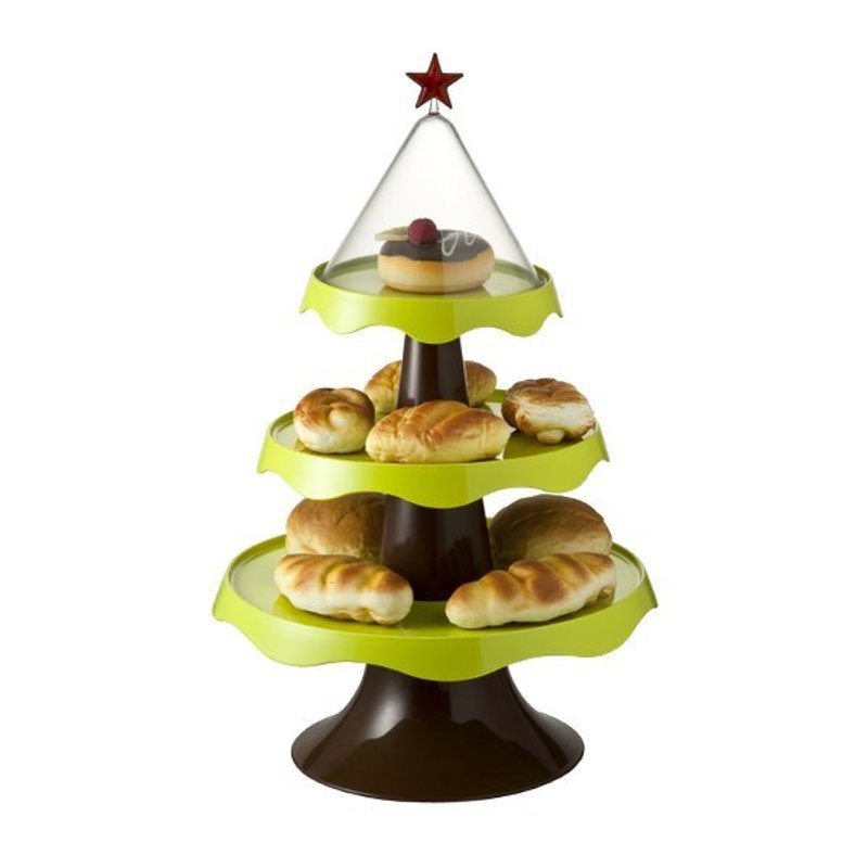 QUALY小树层架-蛋糕架 - 浅碟/小碟子 - 塑料 绿色