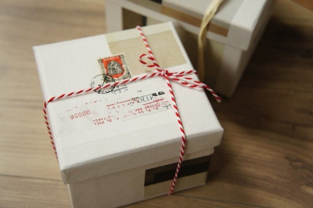 season拼贴 gift box -小款 - 其他 - 纸 卡其色