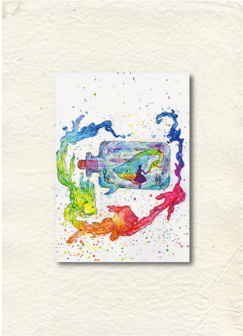 梦中的鱼Dream Fish明信片 - 卡片/明信片 - 纸 多色