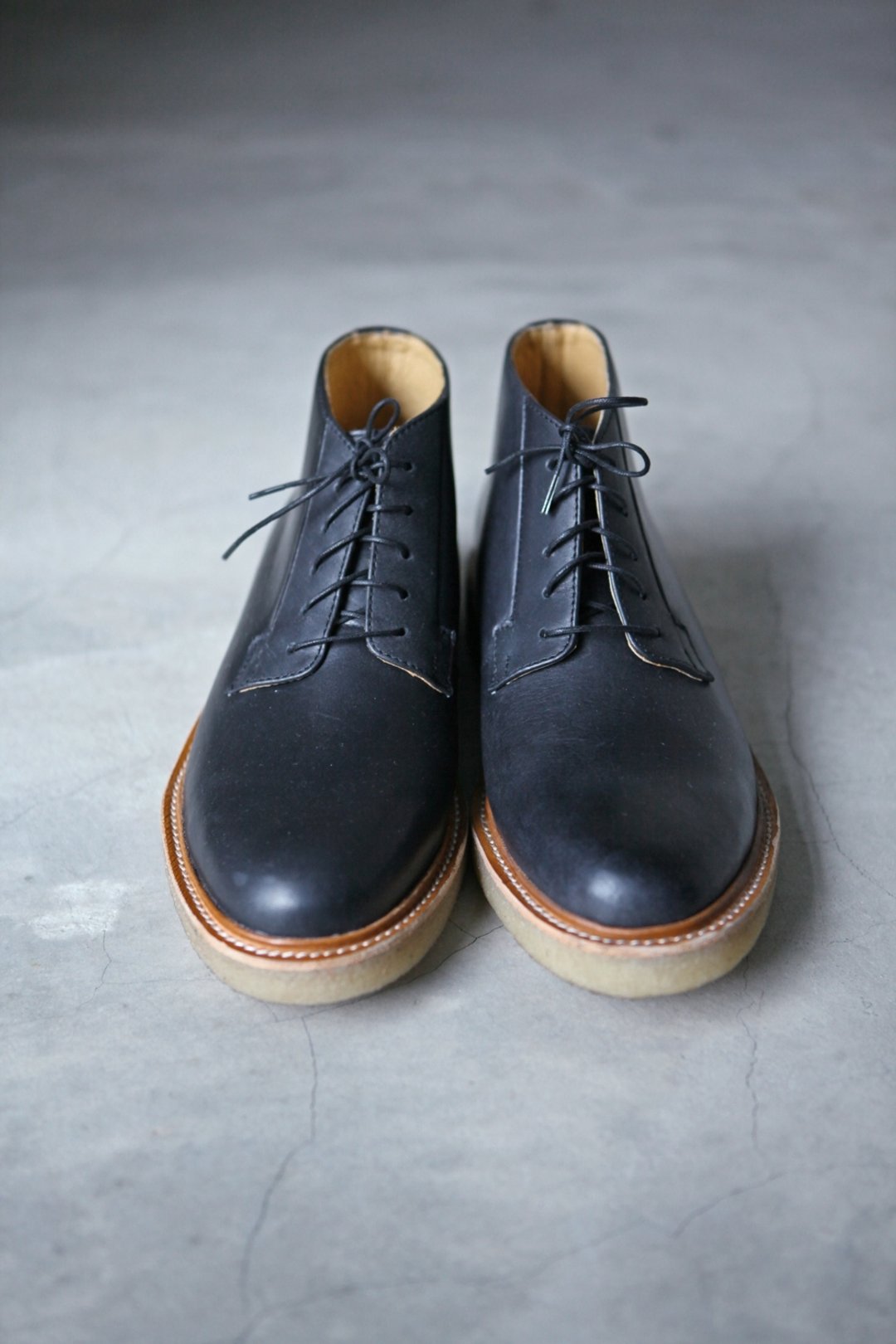 A ROOM MODEL - │ SHOES COLLECTION │ 003-黑色牛皮高统鞋 - 男款皮鞋 - 真皮 黑色