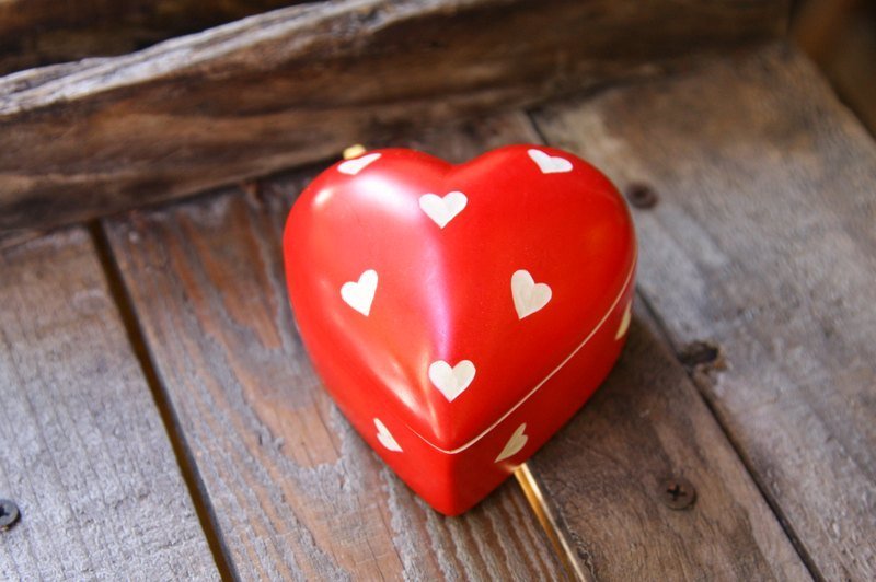 肥皂石盒 爱心＿情人节首选礼物 - 摆饰 - 宝石 白色