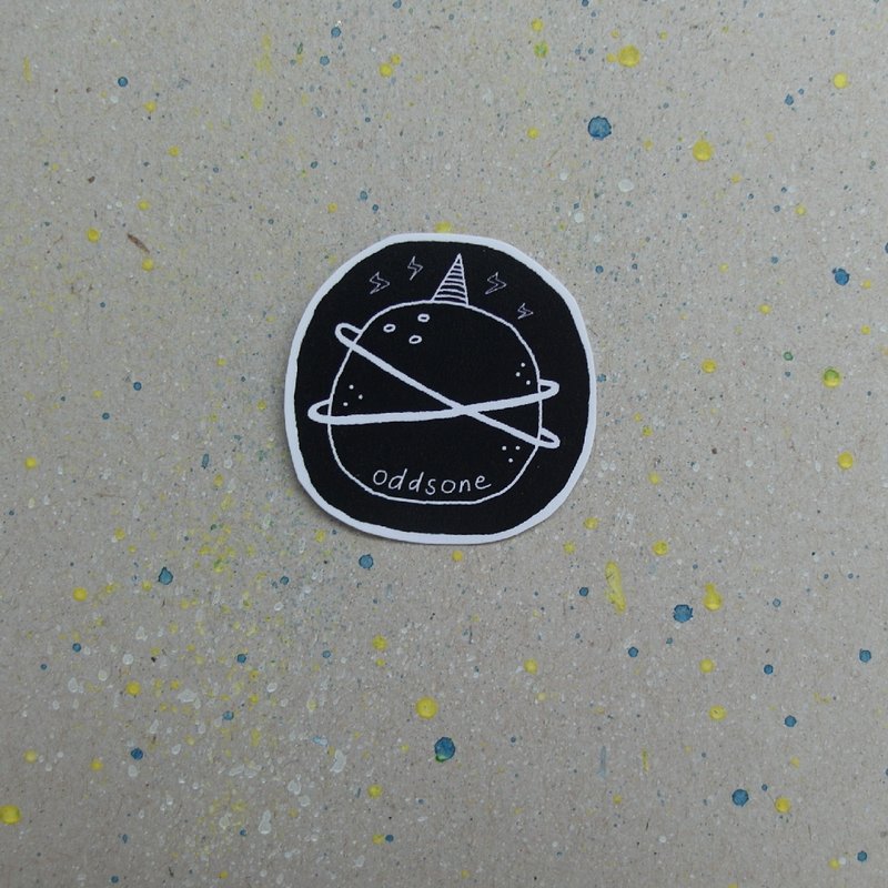 阿得斯万星球[黑白] 有3张喔~ - 贴纸 - 纸 黑色