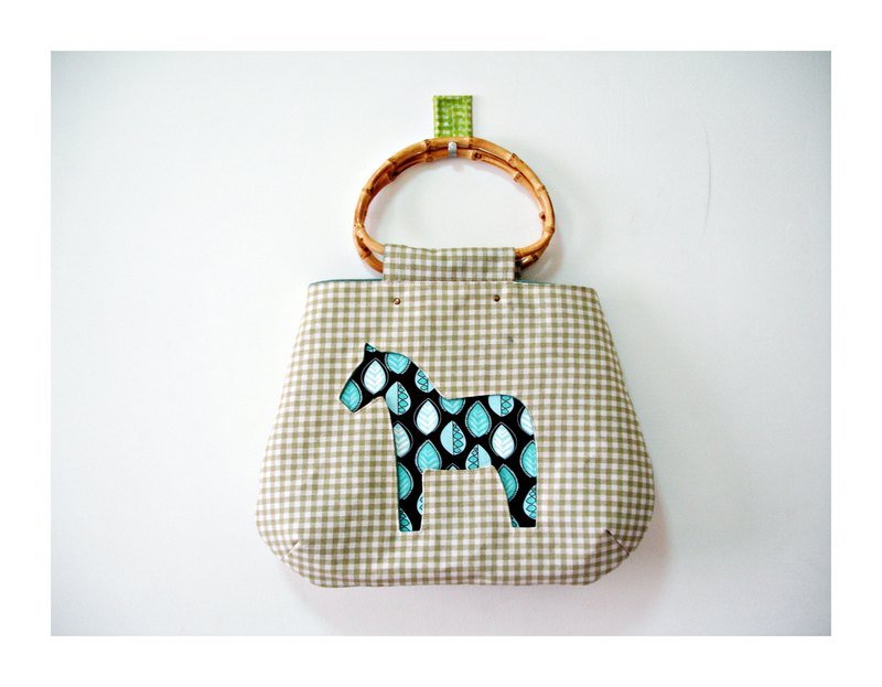 花木马信封包-森林系自然风竹环提把(手工限量) - 手提包/手提袋 - 其他材质 