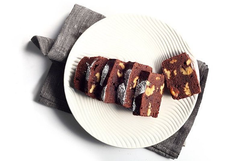 香蕉布朗尼 - 蛋糕/甜点 - 新鲜食材 卡其色