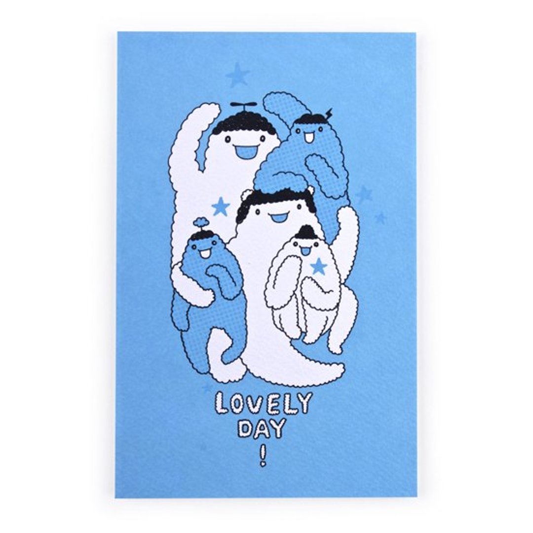 lovely day / 明信片 - 卡片/明信片 - 纸 蓝色