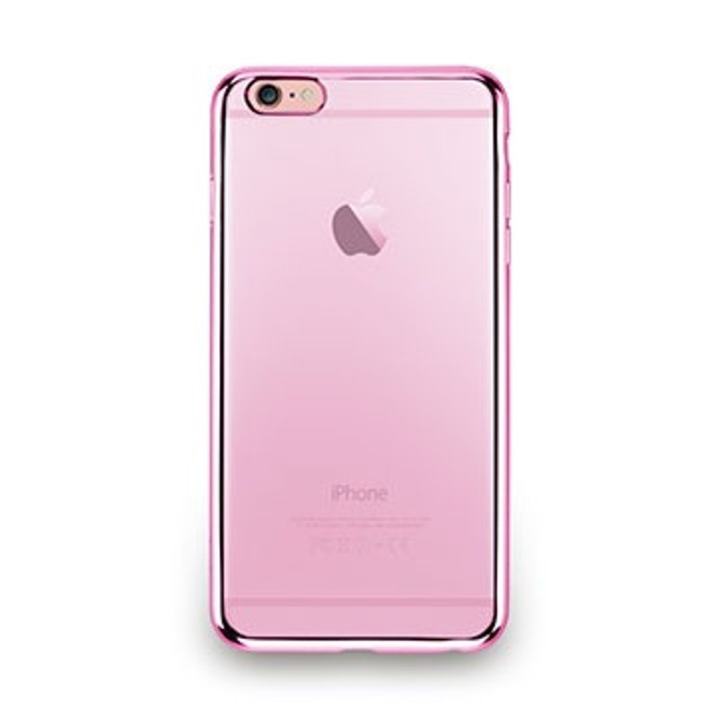 iPhone 6s Plus -金属光透感保护软盖- 玫瑰粉 - 手机壳/手机套 - 塑料 粉红色