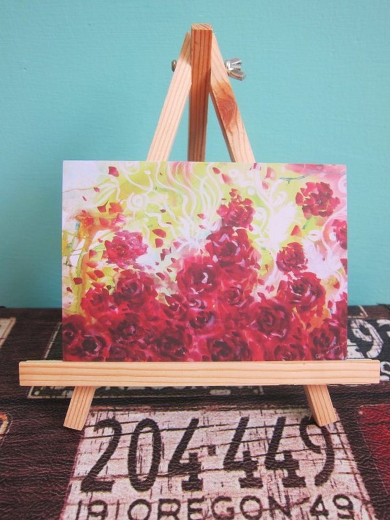 品客黛儿酷卡/明信片J【Hot Heart】 - 木工/竹艺/纸艺 - 纸 红色