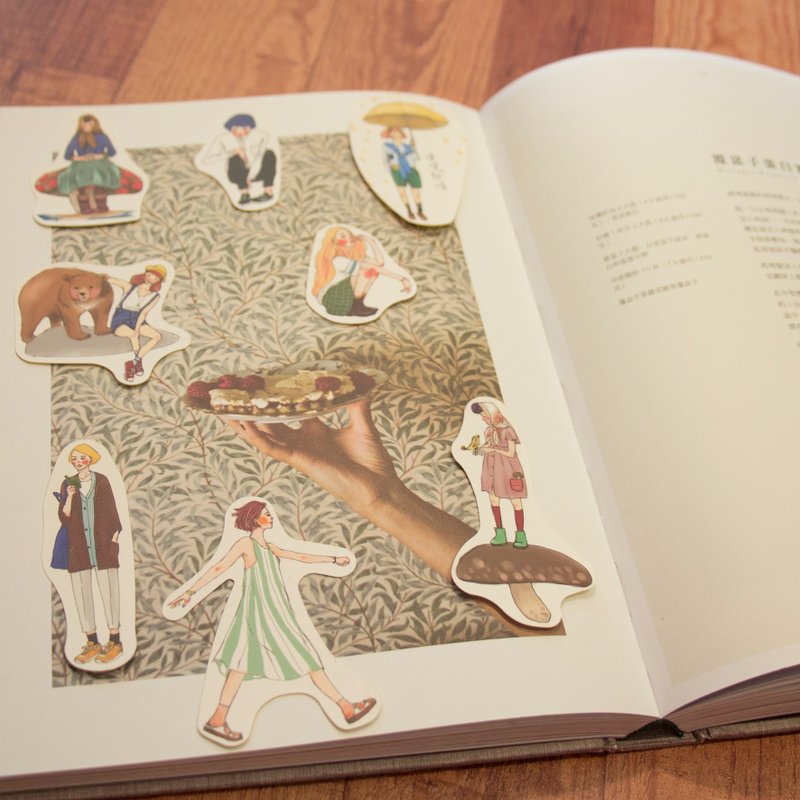 甜蜜生活 好朋友系列8入贴纸组 - 贴纸 - 纸 多色