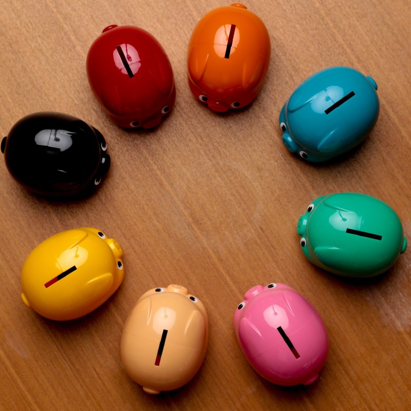 Cobuta 马卡龙彩色小猪扑满 - 玩具/玩偶 - 塑料 黄色