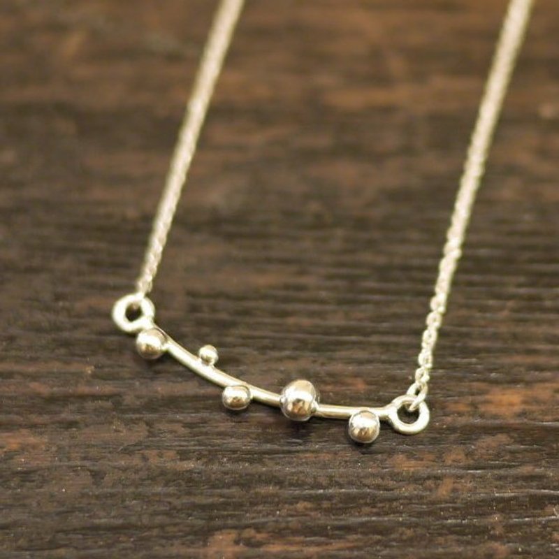 【金夏琳 · 饰品】 滴滴 -- 纯银 - 项链 - 其他金属 灰色