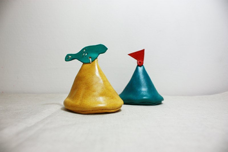 我的小土丘-零钱包 - 零钱包 - 真皮 黄色