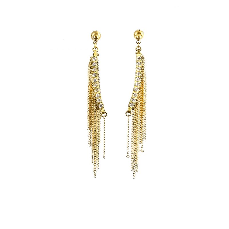 优雅而骄傲(Pround To Be A Woman) / 耳环 - 耳环/耳夹 - 宝石 金色