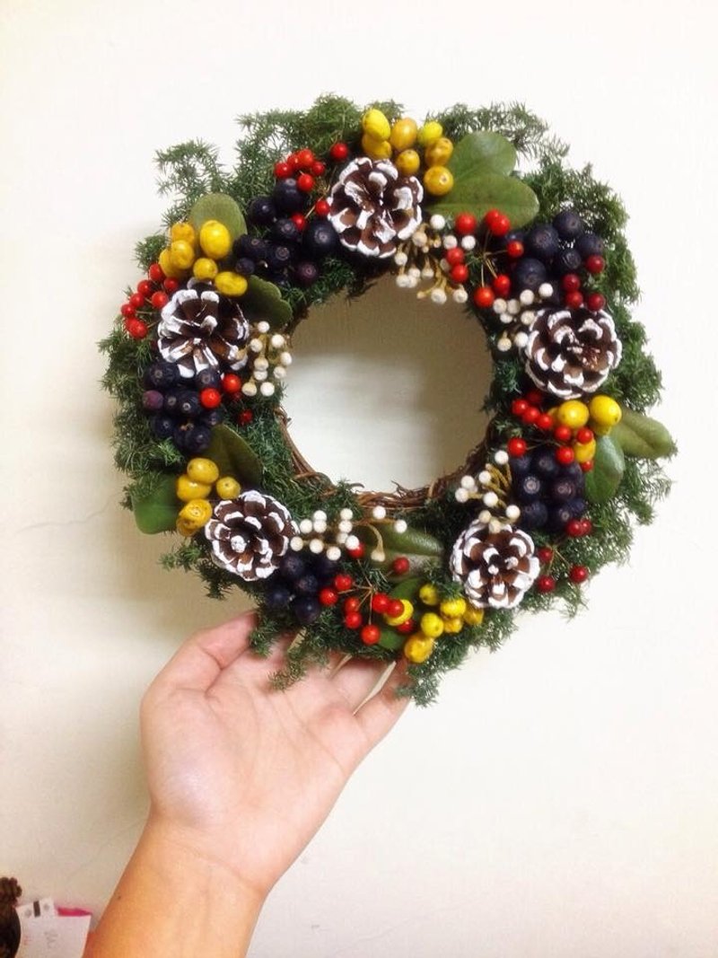 喜び圣诞花圈 - 植栽/盆栽 - 植物．花 