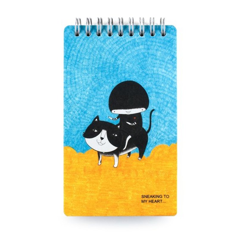 插画笔记本 / 悄悄走进我心裡 - 笔记本/手帐 - 纸 橘色