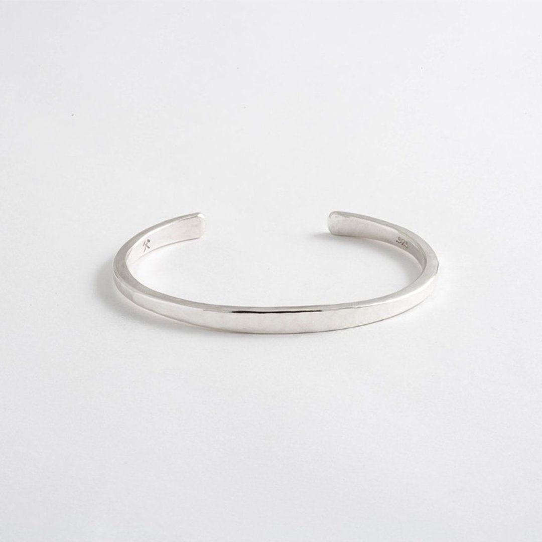 Studebaker Metals - 纯手工锻造 Workshop Cuff 纯银手环 - 手链/手环 - 纯银 银色