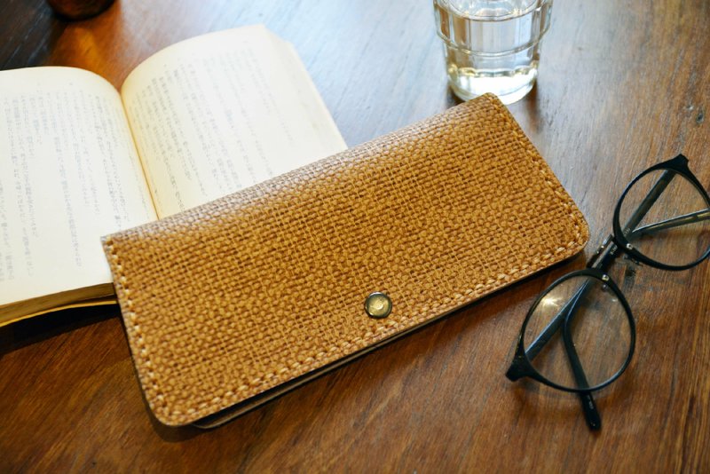 手作皮革 ─ 长夹 。蘑菇诗人+手作=The Mushroom Hand。 - 皮夹/钱包 - 真皮 多色